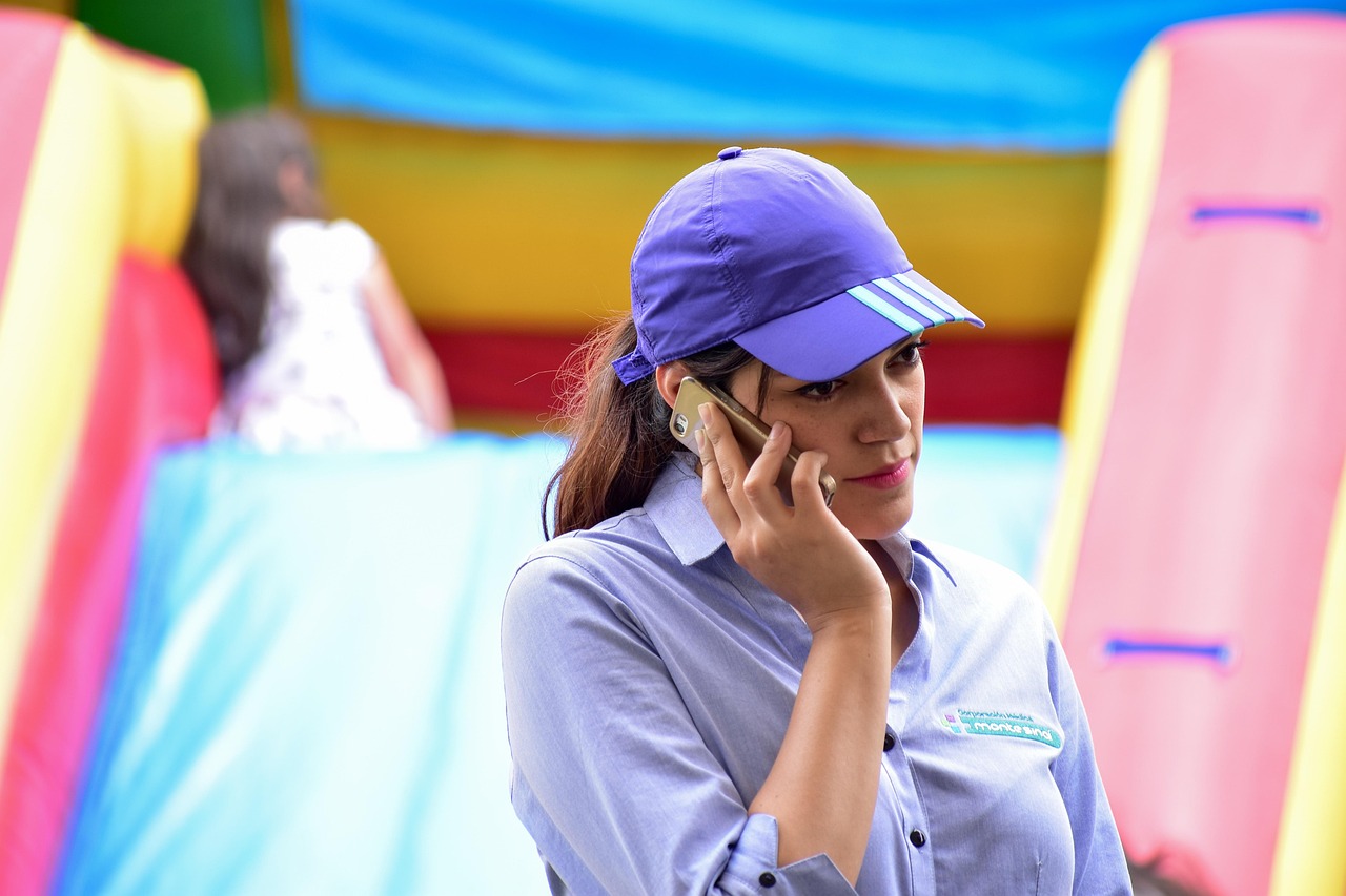 Girl talking on a cell phone
